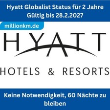 Hyatt Globalist Status bis