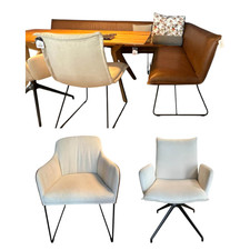 Haas Essgruppe 3 Stühle Und Eckbank Mason Leder Rawhide Cognac Braun Und 