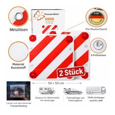 2x Warnschild Fahrradträger