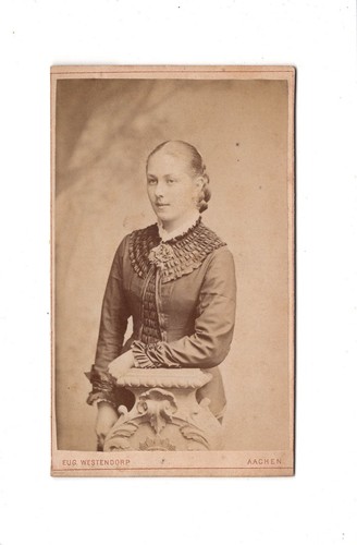 Cdv foto damenportrait - damenportrait, feine
