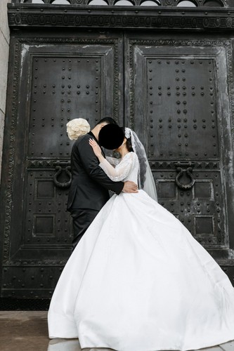 Elegantes brautkleid mit - elegantes,
