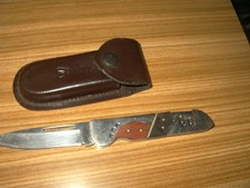 Messer Taschenmesser mit Lederscheide aus Nachlass