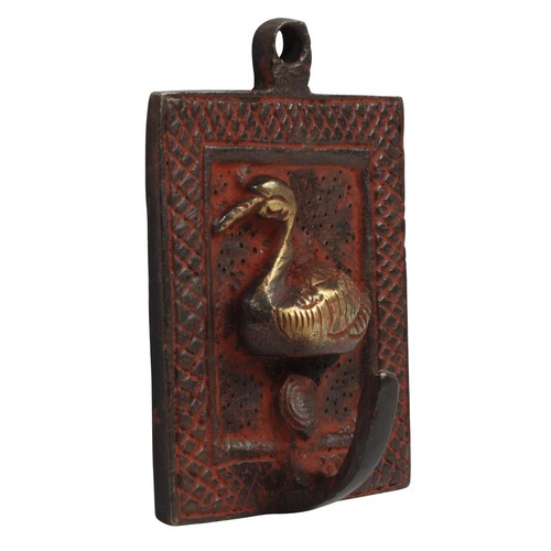 Kleiderhaken schwan messing - schwan,