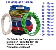 Aderleitung Litze PVC Kabel