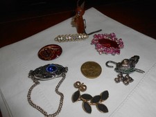 VINTAGE 7 BROSCHEN KONVOLUT