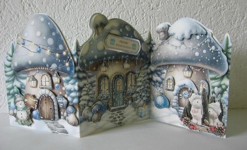 Weihnachtskarte grußkarte - 3d,