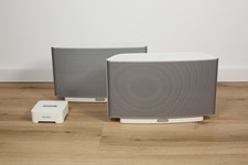 2 x Sonos Play 5  (gen 1) weiß + 1 x Sonso Bridge, inkl. Kabel
