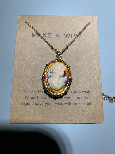 Vintage kamee kette - kamee-kette, /