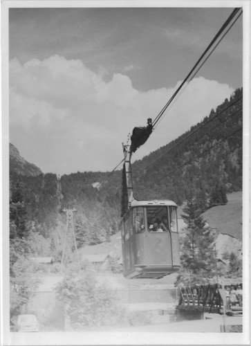 Postkarte fotokarte seilbahn - postkarte,