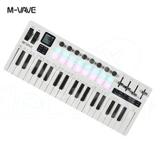 M-VAVE SMK-37 PRO 37-Key MIDI Keyboard 16 RGB Drum Pads Wireless 3.5mm Sound