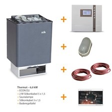 SET Saunaofen 6 KW EOS + Zubehör + Saunasteine Saunen Elektro Heizgerät
