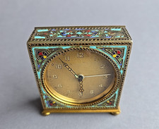 seltener Emaille Wecker um 1930 German Alarm Clock