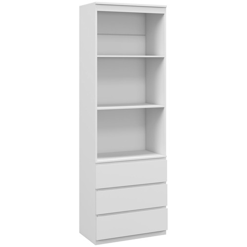 Bücherregal weiß 60x35x180cm