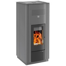 Haas+Sohn Pelletofen HSP 6 WT RLU wasserführend perl-anthrazit/schwarz 4,1 kW