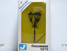 Viessmann 6078 Parklaterne 3-flammig klare Scheiben in OVP UNBENUTZT