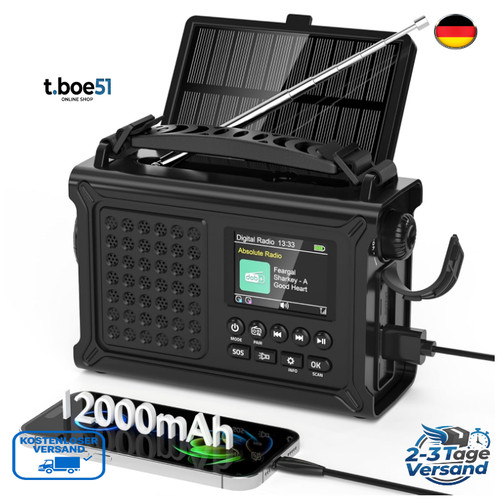 Solar notfallradio dab - solar, ukw