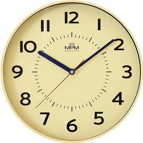 Kunststoff wanduhr 320 gelb - kunststoff,