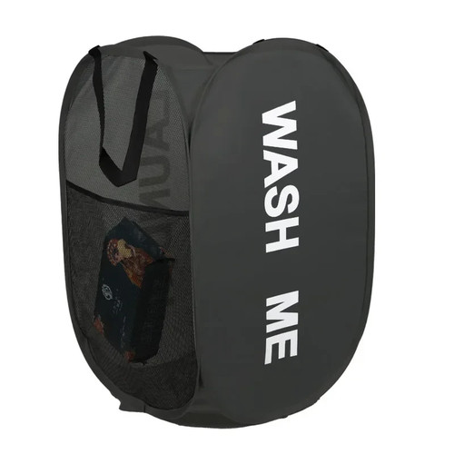 Faltbarer mesh wäschekorb - mesh,
