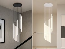 Hängelampen extra lang 220cm für Treppenhaus & Galerie, Wohnzimmerlampen hängend