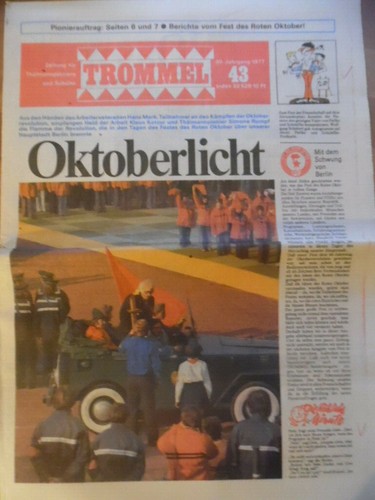 Trommel 1977 ddr zeitung - ddr,