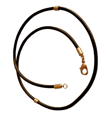 Bead kette echt leder charms - bead,