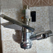 Bierhahn, 2x Edelstahl, für KEG - Zapfkopf, und 1x Flachfitting Zapfkopf 