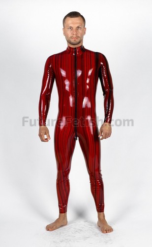 Rot schwarz catsuit - rot-schwarz, aus