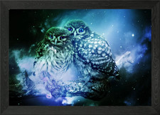 Liebesvögel gerahmtes