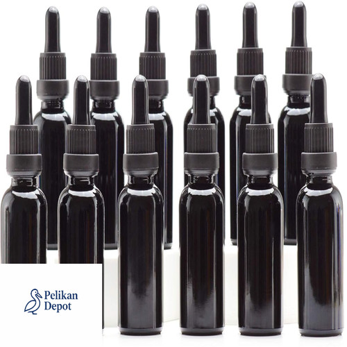 Pipettenflasche 30ml schwarz - 30ml,
