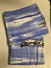 Fein Biber Kinderbettwäsche mit Flugzeugen Kopfkissenbezug 80x80 Decke 135 x 200