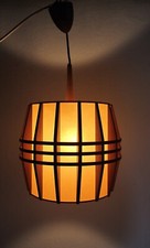 Mid Century Pendelleuchte Temde ? Hängelampe Teakholz 60er cocoon pendant lamp