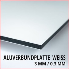 Aluverbundplatte Weiß 3 mm