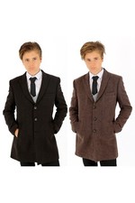 Jungen woll tweed gemustert - tweed,