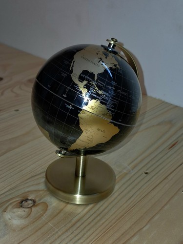 Gold schwarzer globus - gold-schwarzer,