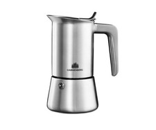 Grønenberg Espressokocher, induktionsgeeignet, Edelstahl, 4 Tassen