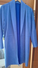 NEU: Veloursimitat,leichter Mantel, hellblau,  Gr. M,