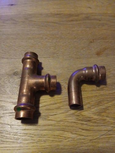 Viega kupfer pressfitting - 2x,