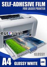 Folie Selbstklebend Weiss Hochglanz Glänzend Laser DIN A4 100 St. Stark Outdoor 