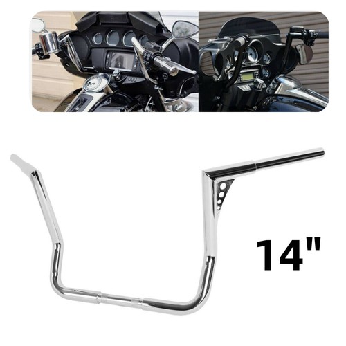 Chrom ape hanger - 14", ape-hanger-lenker