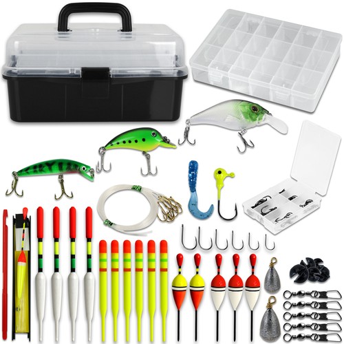 Angelkoffer mit tackle box und - mit,