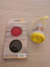 Birkmann Stempel-Set Schaukelpferd & Stern & Smiley Plätzchen, Ø 5 cm