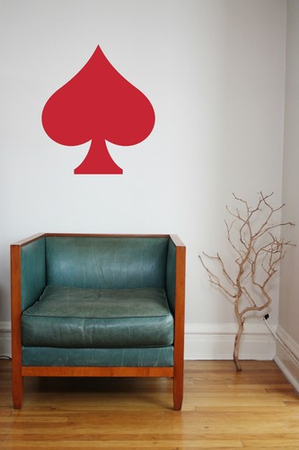 Großer spaten vinyl wandkunst - großer,