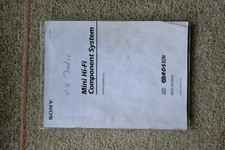 Sony MHC-EX 70AV- Mini-Hifi Component System,  Bedienungsanleitung