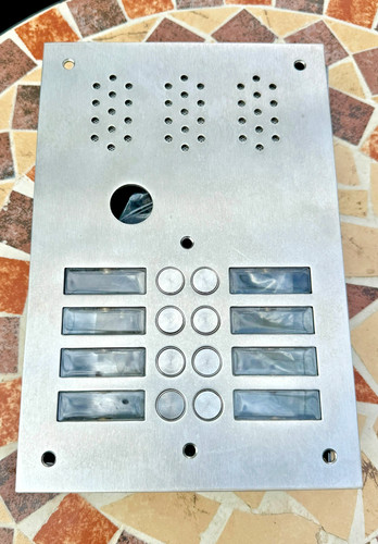 Neue edelstahl klingelplatte - edelstahl,