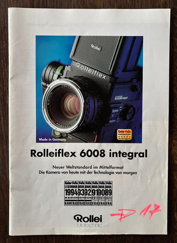 Rolleiflex 6008 original