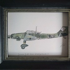 Aquarell "JUNKERS JU 87 STUKA