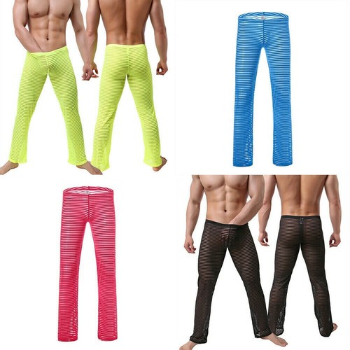 Herren gestreift netz hose - gestreift,