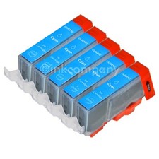 5 Tintenpatronen CANON + Chip CLI-521 MP 540 550 560 MX860 MX870 IP3600 NEU