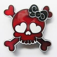 Buckle Roter Totenkopf, Skull