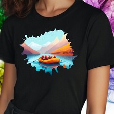 T-Shirt Frauen Rafting Boot